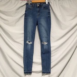 High rise denim
